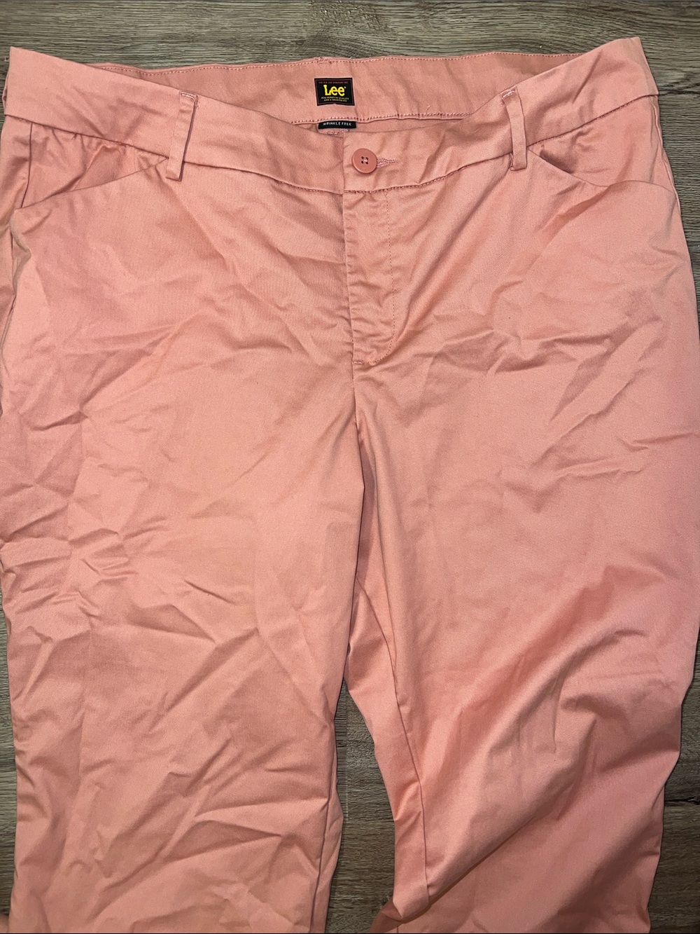 Lee Coral Wrinkle Free Pink Pants - Picture 6 of 7